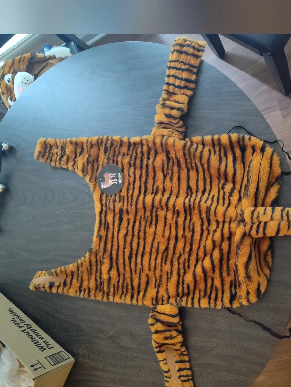 Tiger Plush Costume For Doggos